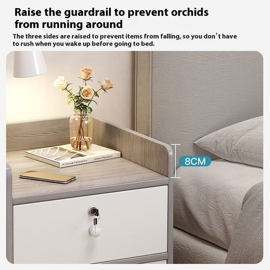 Bedside Table Modern Minimalist Small Storage Shelves