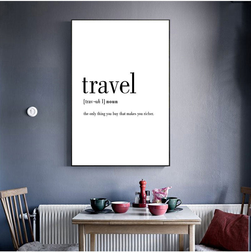 Airport Board Destination Board Posters Art Canvas Painting Decoration
